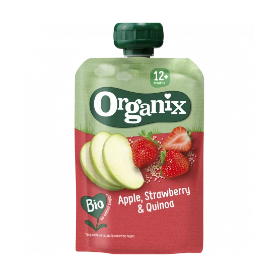 Organix Alma- Eper gyümölcspüré quinoával 100g